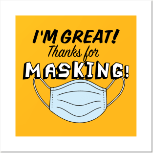 Thanks for Masking! Posters and Art